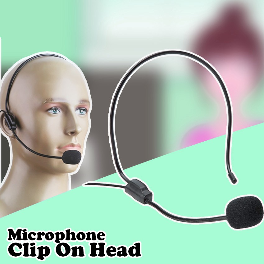 CaseSeller - Microphone Clip On Head/ Mic/ Mikrofon/ Bando Clip On