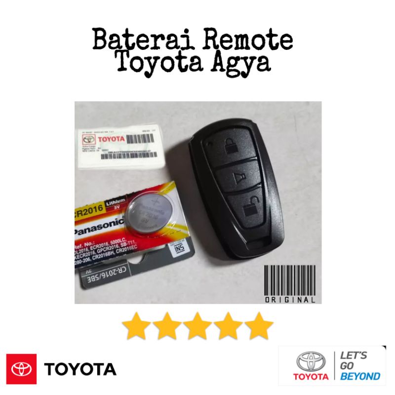Baterai Remote Mobil Toyota Agya