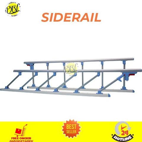 Siderail Bed Pasien | Alingan Kanan Kiri Bed Pasien Side Rail Sepasang