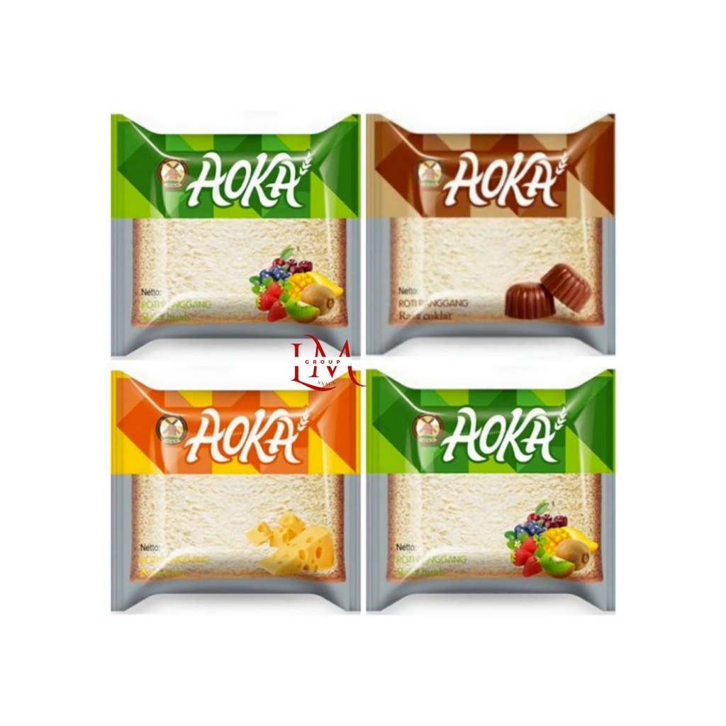 Roti Aoka Super Lembut Beraneka Rasa @65gr