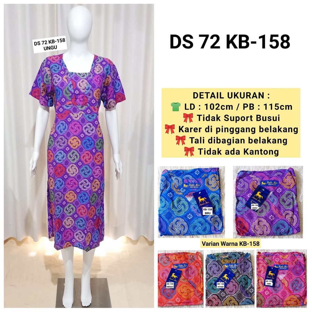 AS Daster Batik Kudamas DS 72 KS-201 &amp; KB-158