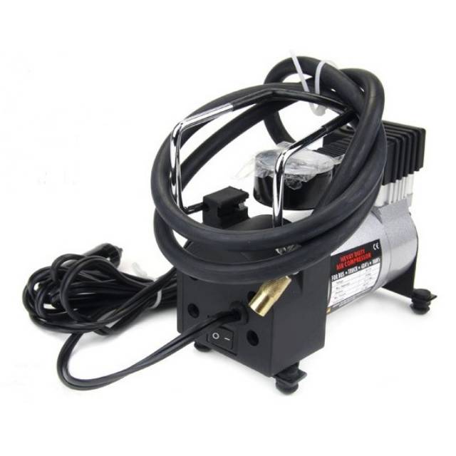 Mini Heavy Duty Air Compressor DC 12V 150 PSI - Black