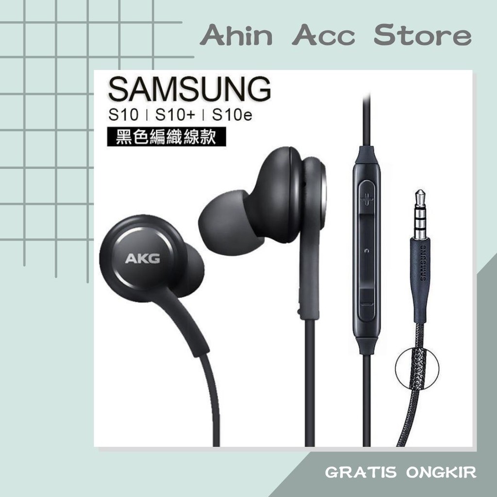 Murah Headset Samsung Akg S10 / S10 Plus / Headset Original Samsung AKG in-Earphone