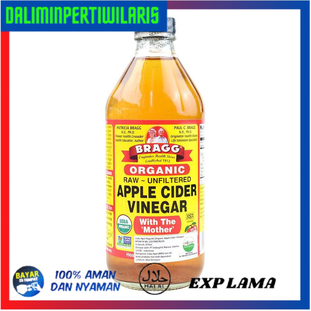 

BISA COD BRAGG Organic Apple Cider Vinegar ( Cuka Apel ) 473 ml TERBARU [Kode 1|Kode 2|Kode 3|Kode