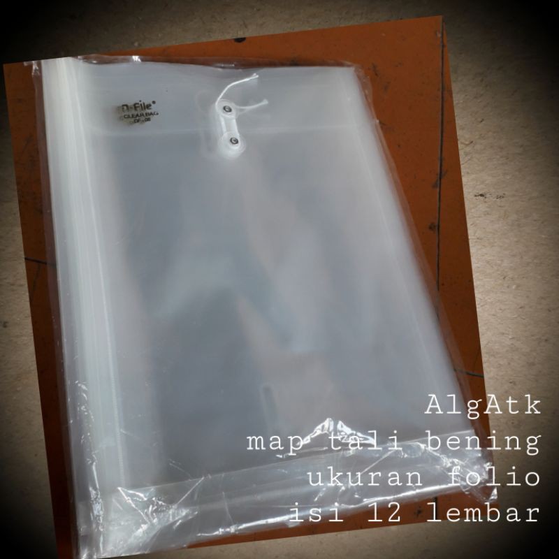 

Map tali ukuran folio harga untuk 12 lembar bening