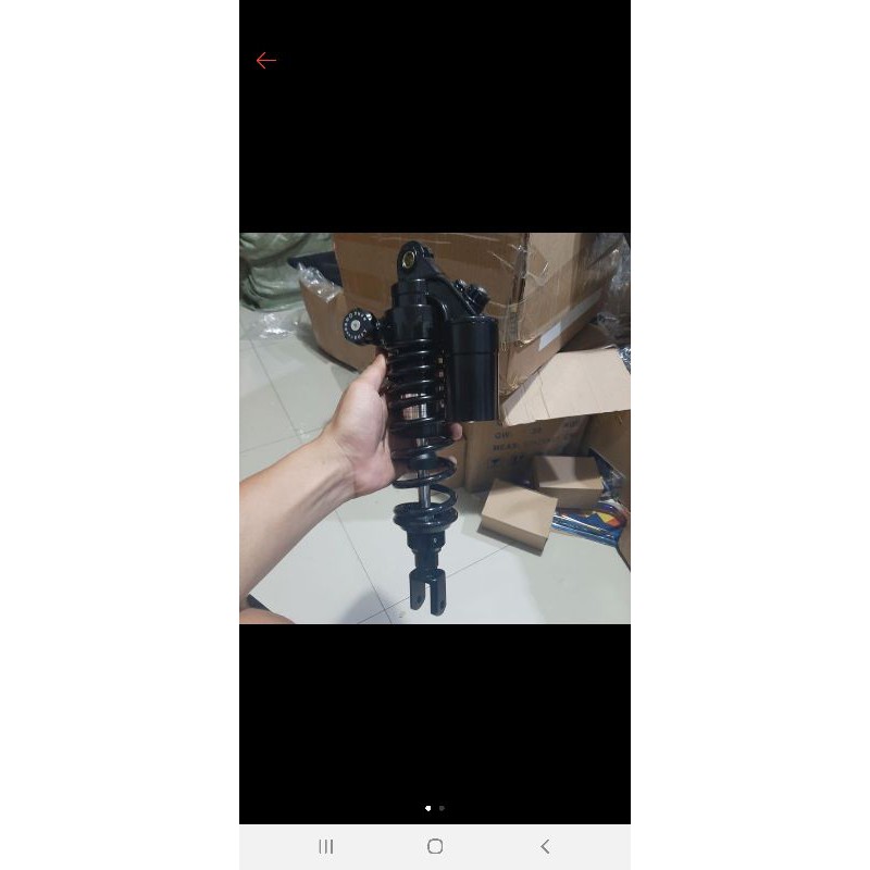 shockbreaker ohlinss clik full hitam ada stelan disamping 310 330mm beat vario scoopy mio