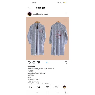 korina tunik preloved