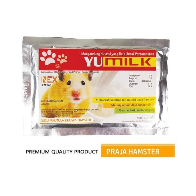 

Hamster-Vitamin-Obat- Susu Formula Khusus Hamster Yu-Milk Pelengkap Nutrisi Vitamin Makanan -Obat-
