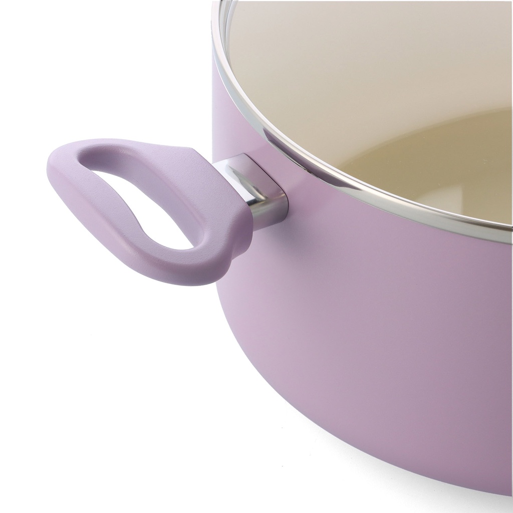 GreenPan Delight Lavender Covered Casserole With Lid 24 Cm / 2.13 L