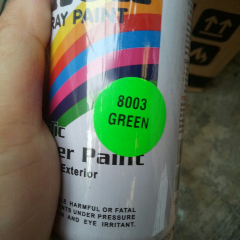 Pilok Diton 150cc Redi Semua Warna hitam putih black doff 884 clear foxy poxy bening kuning abu hijau emas crome chrome redi stok-STABILO GREEN 8003