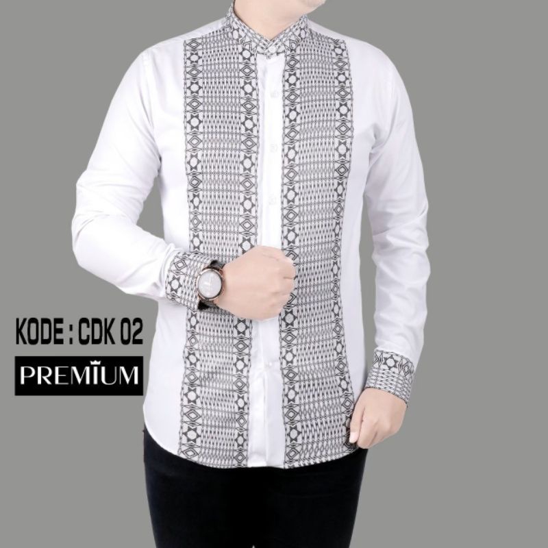 Baju Koko Dewasa Tebal Terlaris Batik High Quality Trendy Murah F4O8 Bordir Exclusive Best Seller Ca