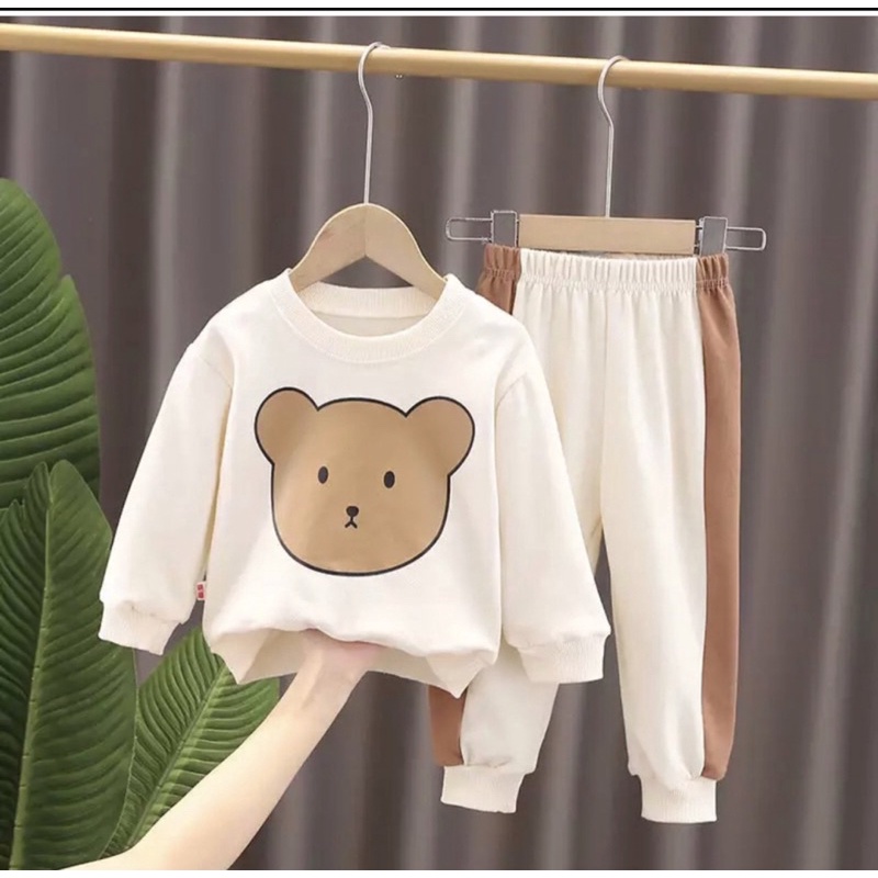 SETELAN ANAK LAKI-LAKI TERBARU/SETELAN SWEATER KERAH UNDERCOVER/BISA PILIH WARNA 1-5 TAHUN