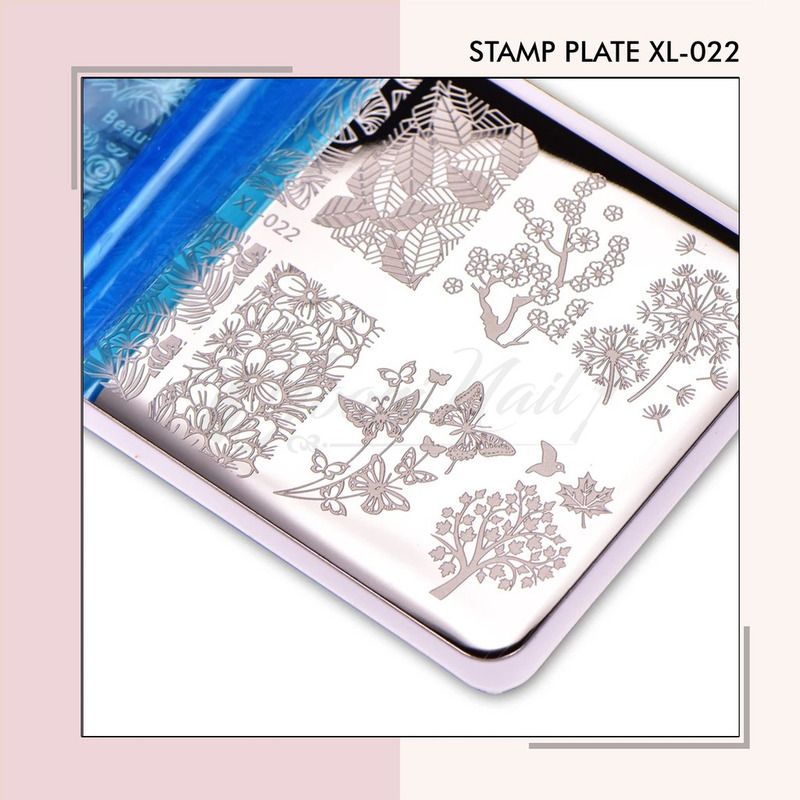 Stamp plate xl-022 stamping nail art stamp cetakan nail art