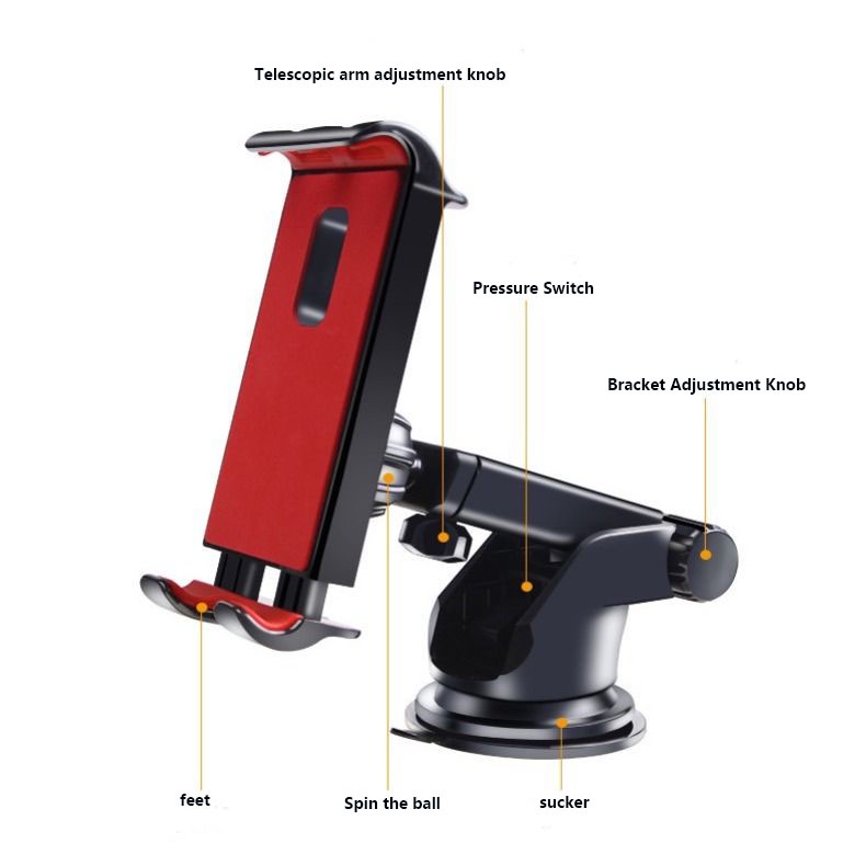 Mobil Suction Cup Handphone Tablet Baris Depan Bracket Handphone Holder Multifungsi Rak Dalam Universal Universal Perlengkapan Mobil