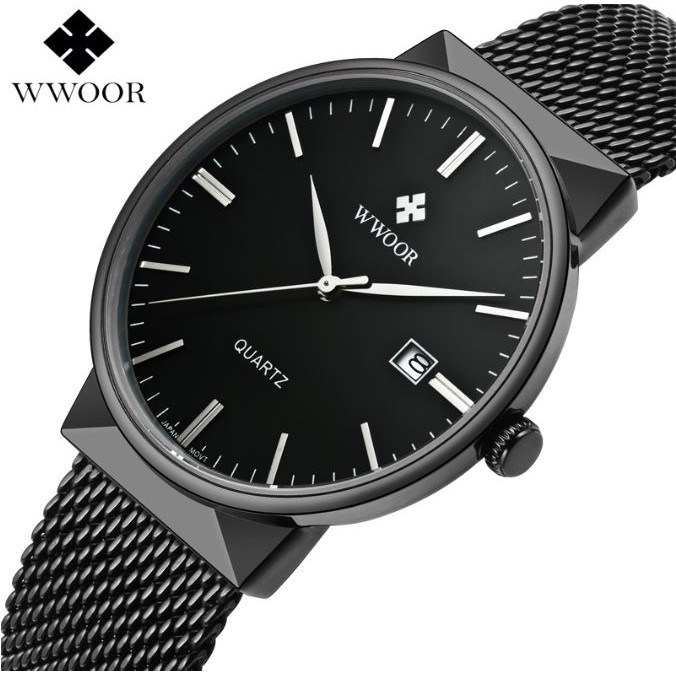 Jam Tangan WWOOR 8826 Luxury Watch  Jam Tangan Formal Pria Luxury