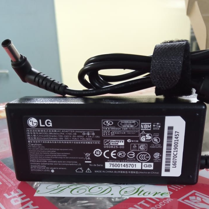 Adaptor LCD/LED Monitor LG 19V -2.1A ADS-40FSG-19 ADS-16FSG-19 PA-1031-33