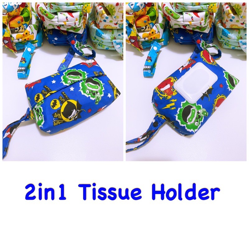 Fawn’G Handmade - 2in1 Tissue Holder / Tissue POUCH / wet tissue POUCH