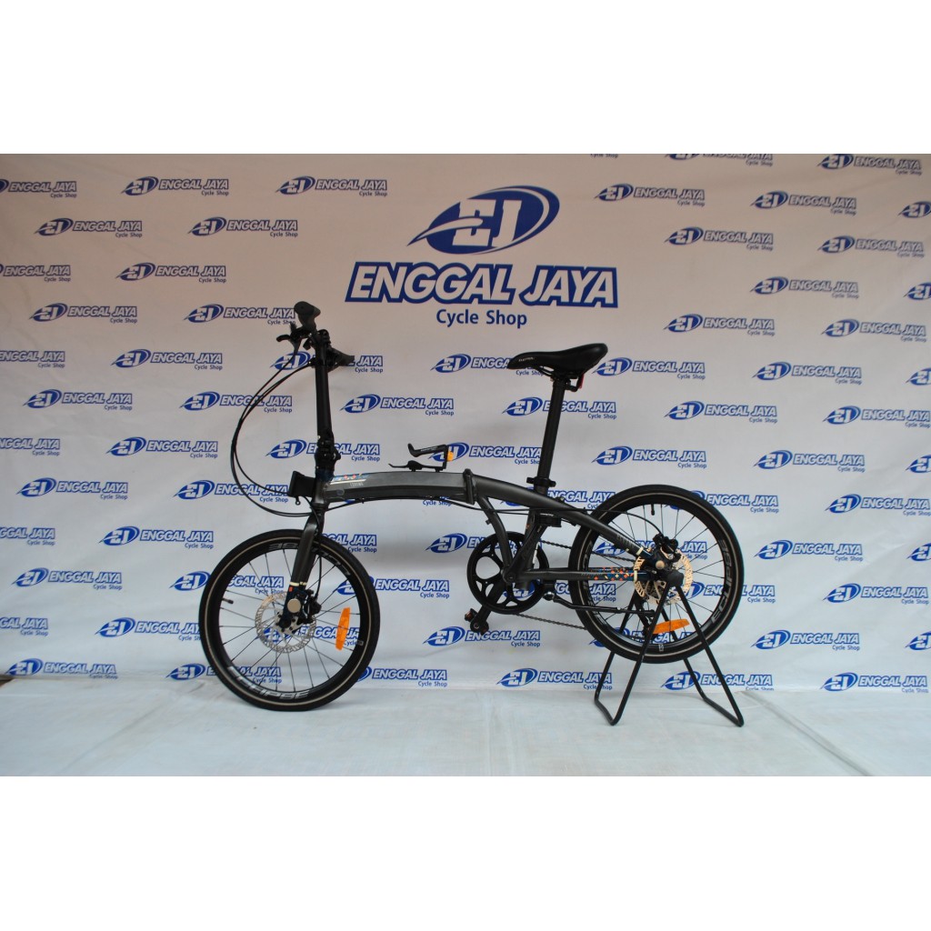 Sepeda Lipat Element Ecosmo 9 Jamselinas - 9 Speed Hydraulic Disc Brake Telescopic