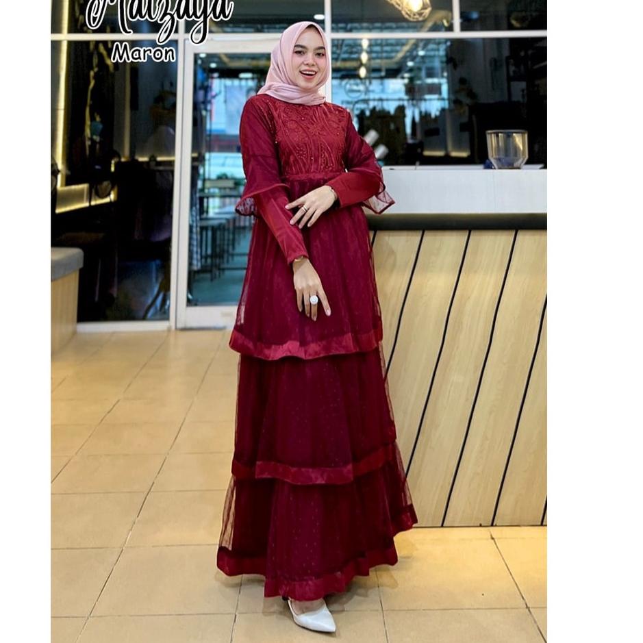 Kekinian - GAMIS PESTA KONDANGAN MAIZAYA DRESS PESTA