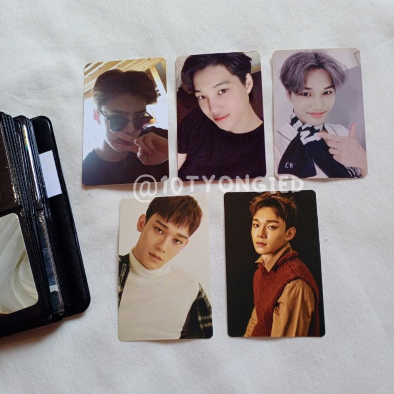pc sehun exodus korean ver + pc kai dmumt vivace ver + pc kai for life + pc sticker chen for life