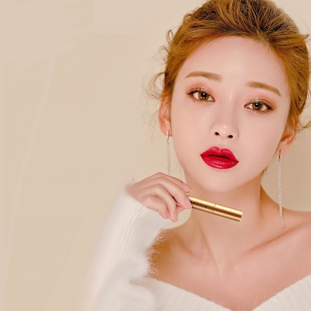 DB LAMEILA Lip Glaze Lipstik Pelembab Tahan Lama Lip Gloss Pewarna Bibir Cair Pelembab.