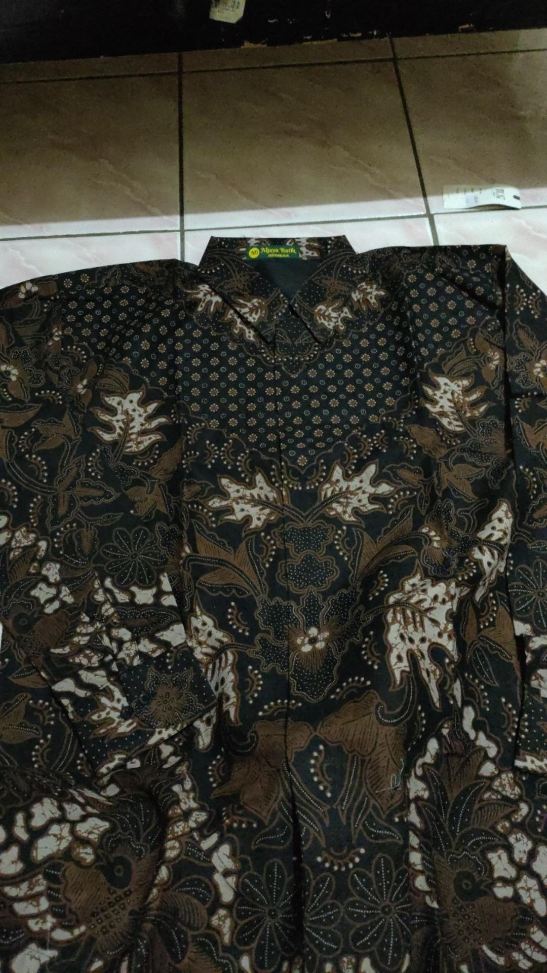 Kemeja Batik Pria Solo Lengan Panjang Full Furing Premium Modern Atasan Perwira Kanaya Prastowo Bima