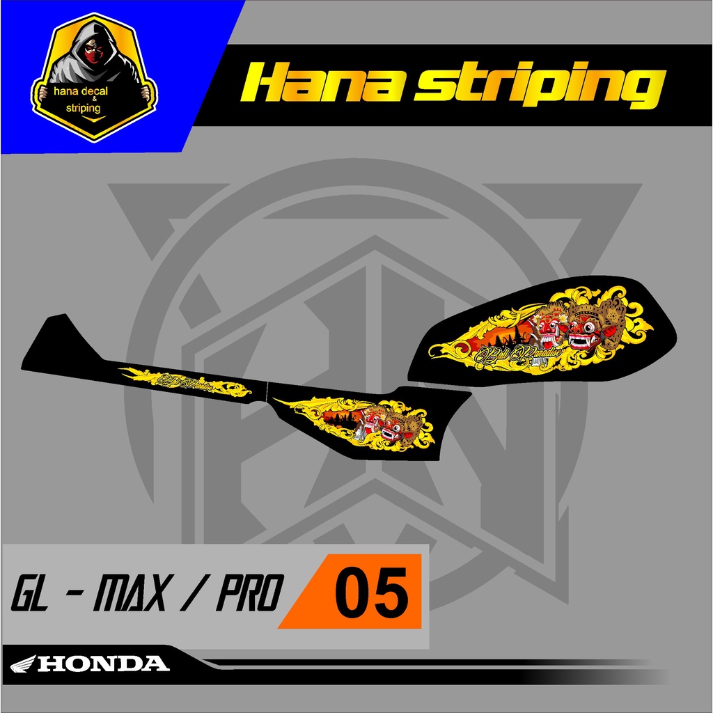 Stiker variasi Sticker Striping Lis Variasi GL PRO - GL MAX variasi desain 05