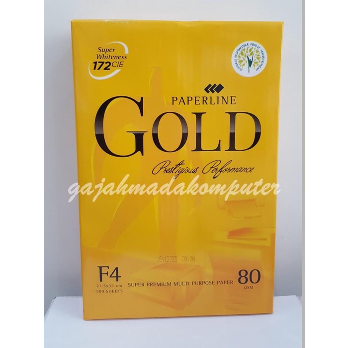 Kertas Hvs F4 80 Gr 80 Gsm 80Gsm 80Gram Paperline Gold