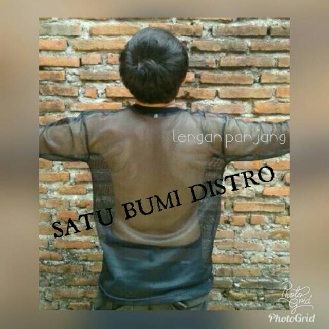Kaos jaring lengan panjang | kaos punk