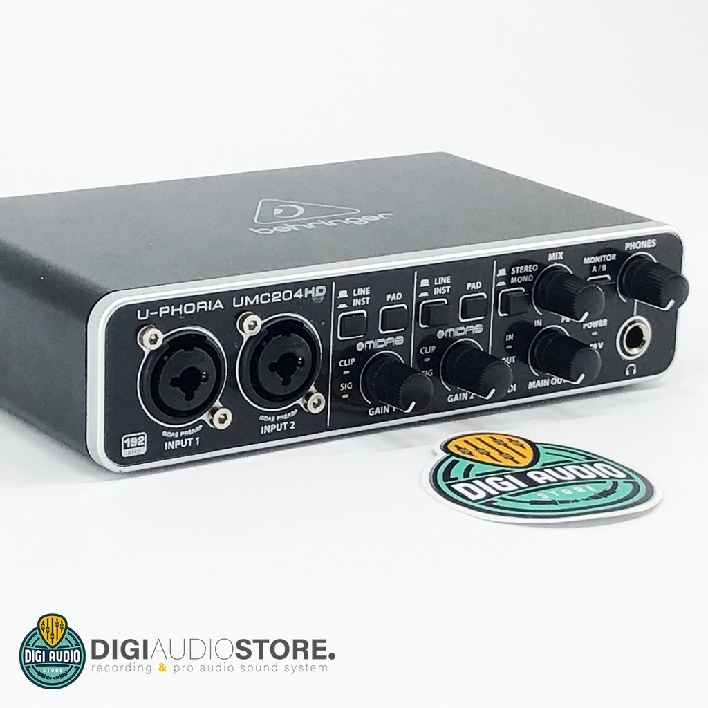 Behringer UMC204HD ( UMC 204 HD ) Soundcard USB Audio Interface with