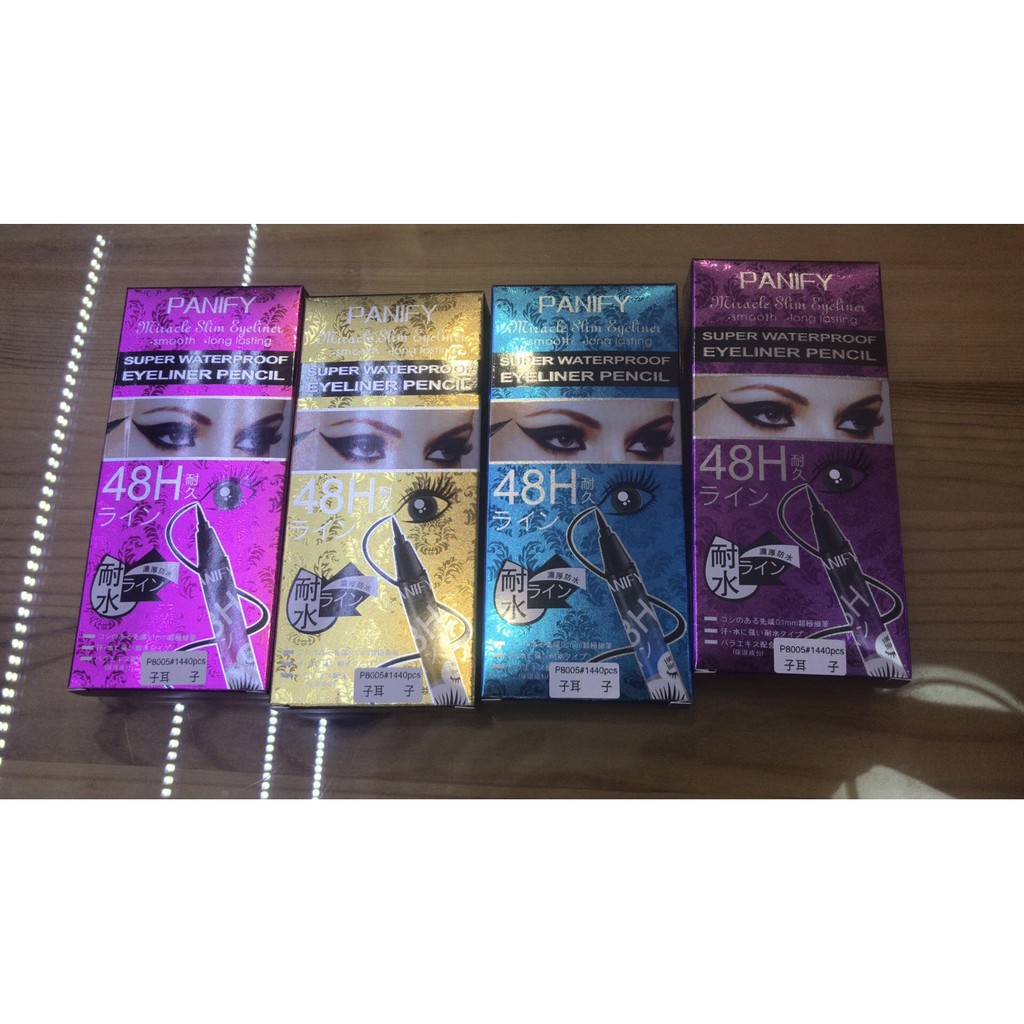 QICIY EYELINER 48H SUPER WATERPROOF PANIFY SUPER WATER PROOF EYE LINER TAHAN AIR 48 JAM