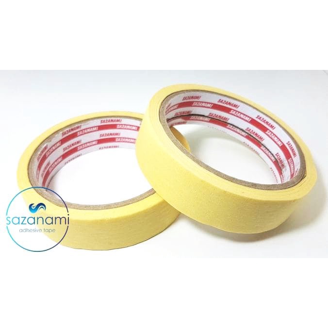 

Lakban Kertas / Masking Tape 1" (24 mm x 15 m) Sazanami Tape Selotip