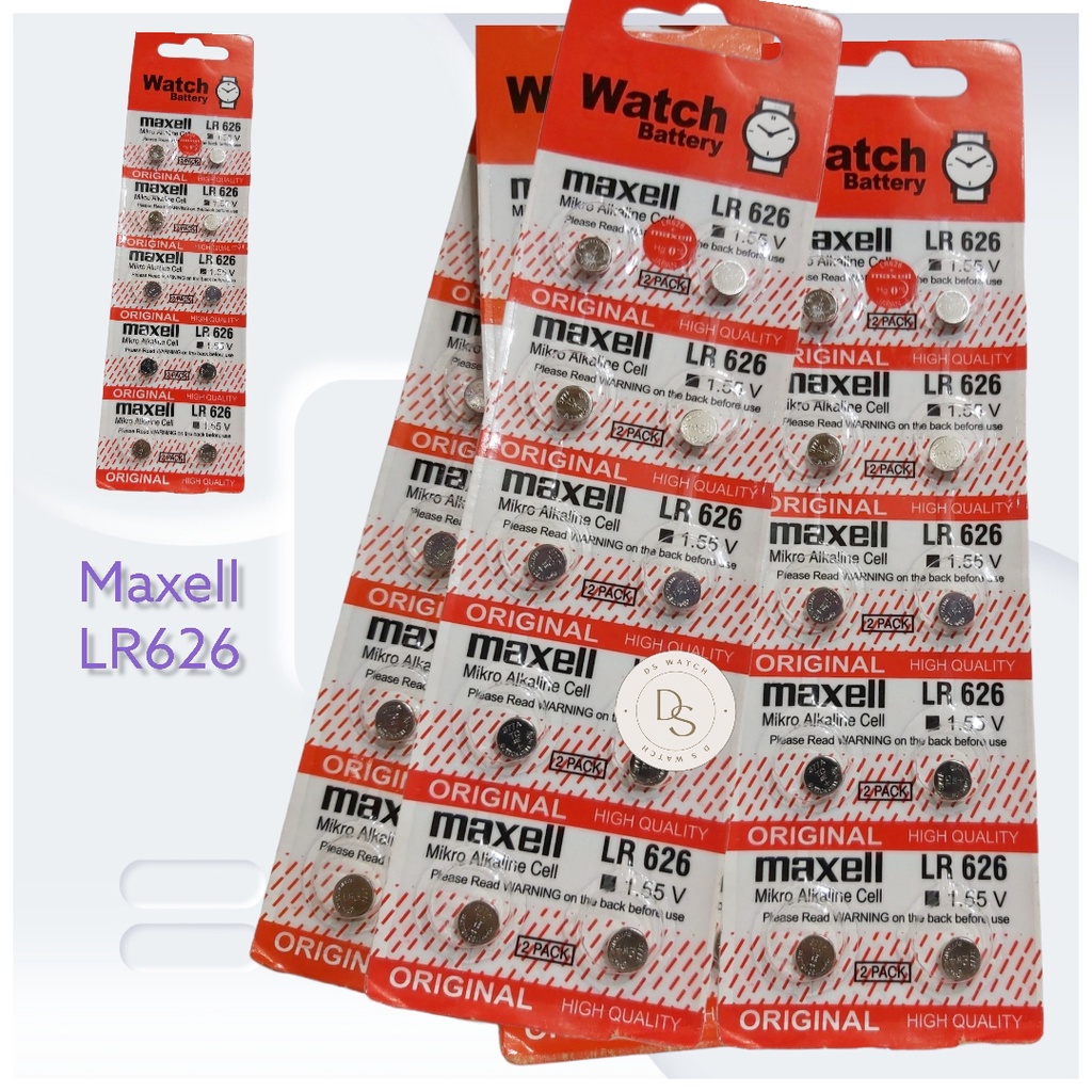 Baterai jam tangan batere kancing maxell LR41/AG3 LR626