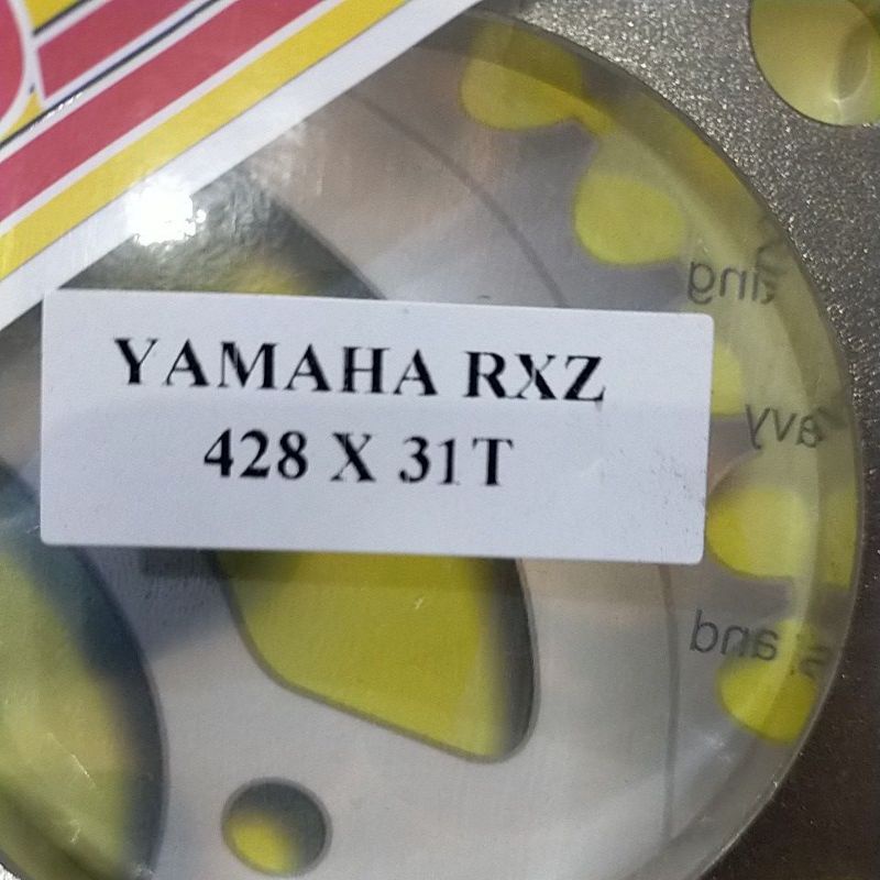 SSS RXZ GER 428 GEAR BELAKANG PNP RXZ RX KING JUPITER VEGA CRIPTON FIZR RX SPECIAL Z125 TIARA ALFA mx135-SSS 428 x 31