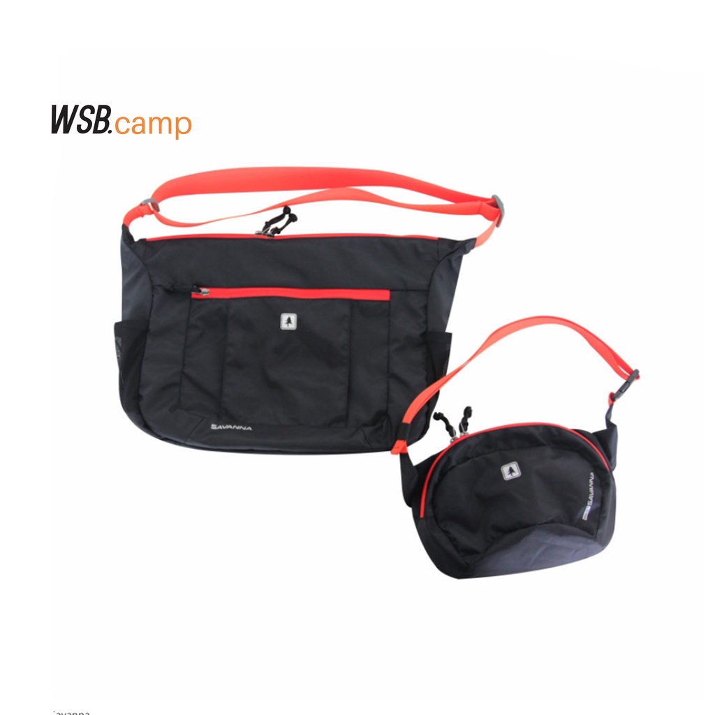 TAS CONSINA SAVANNA - Tas Selempang dan Waist Bag - SATU PAKET