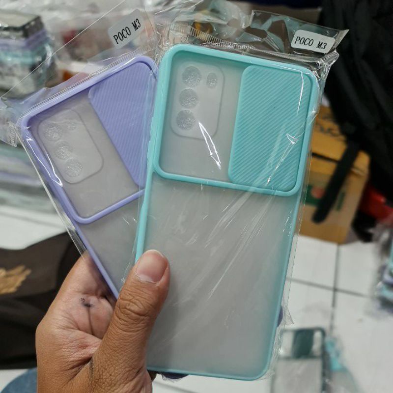 POCOPHONE M3 POCO M3 CASE SLIDE KAMERA, CASING SLIDING COLOUR FUZE DOFF COLOUR