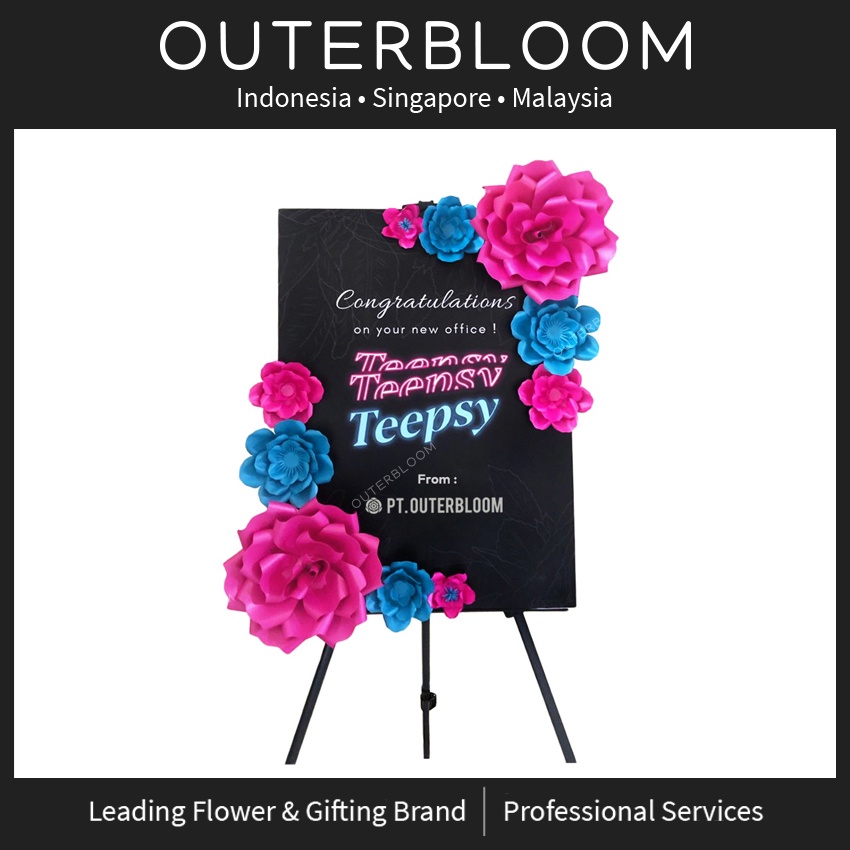 papan bunga kertas   outerbloom orpheus paper flower board
