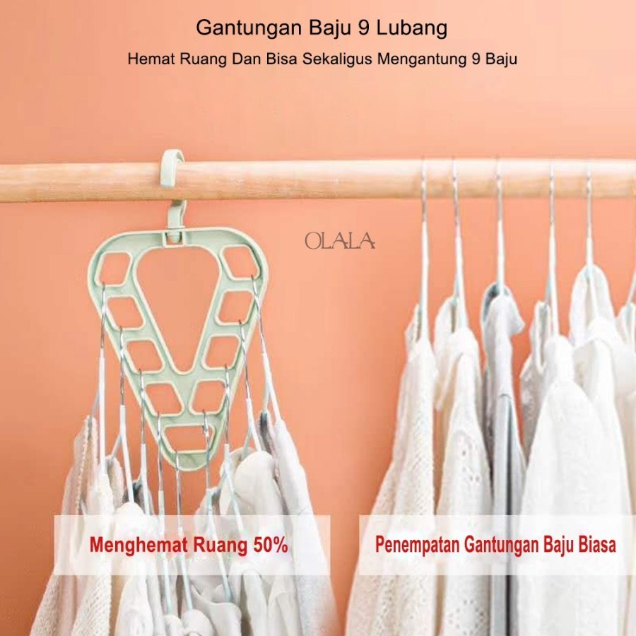 Gantungan Hanger Baju Bentuk Segitiga - Random