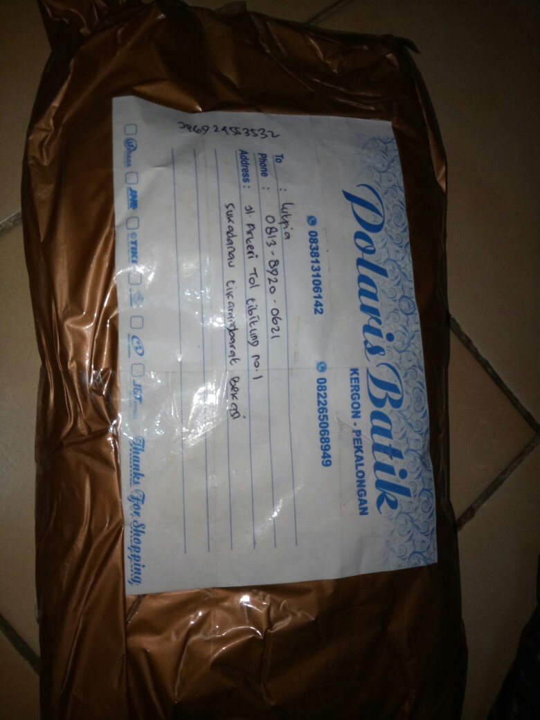 Ori Atasan Blus Batik Wanita Modern Halus Dolby Kombinasi Brokat Polos