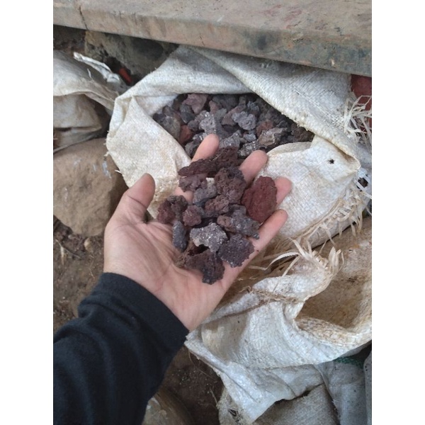 batu lavarock ukuran kecil aquarium aquascape pasir malang