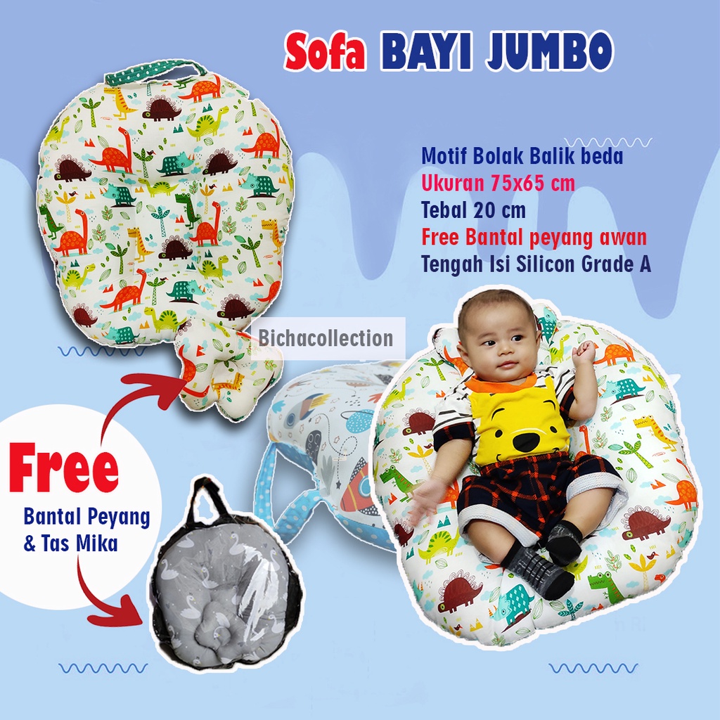 Free Bantal Peyang Awan !! Sofa Bayi Multifungsi New Born Gift Baby Launger Set Kado Bayi Termurah