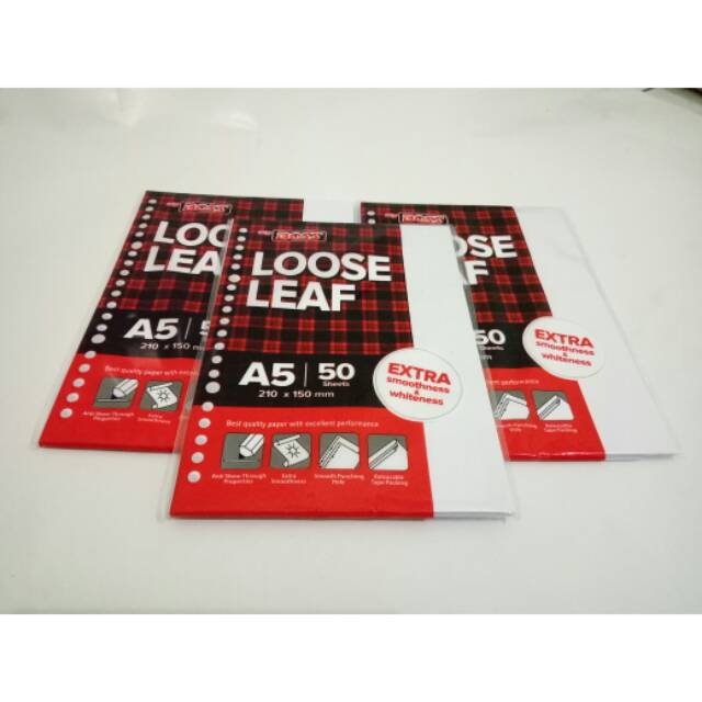 

Loose leaf Isi Binder A5 Isi 50 Polos