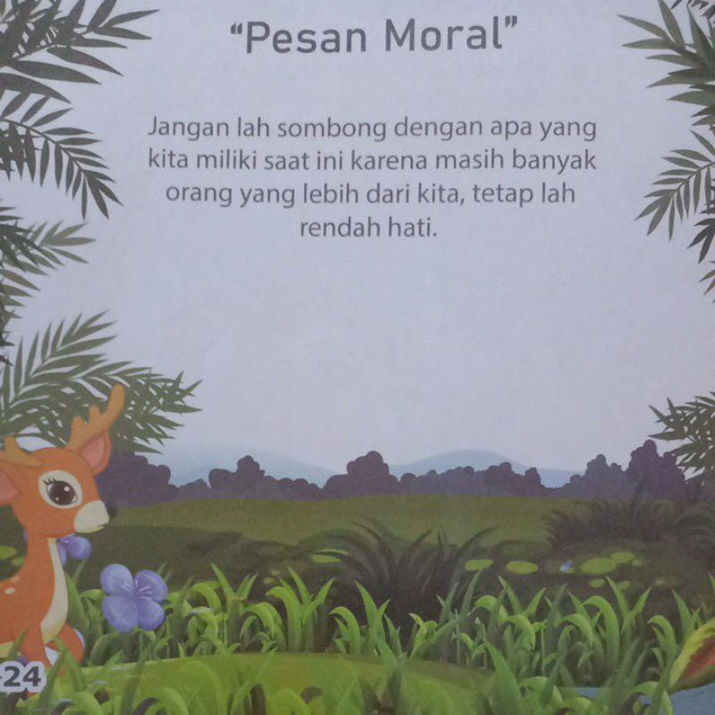 Buku Dongeng Cerita Petualangan Kancil Yang Sombong/Bilingual