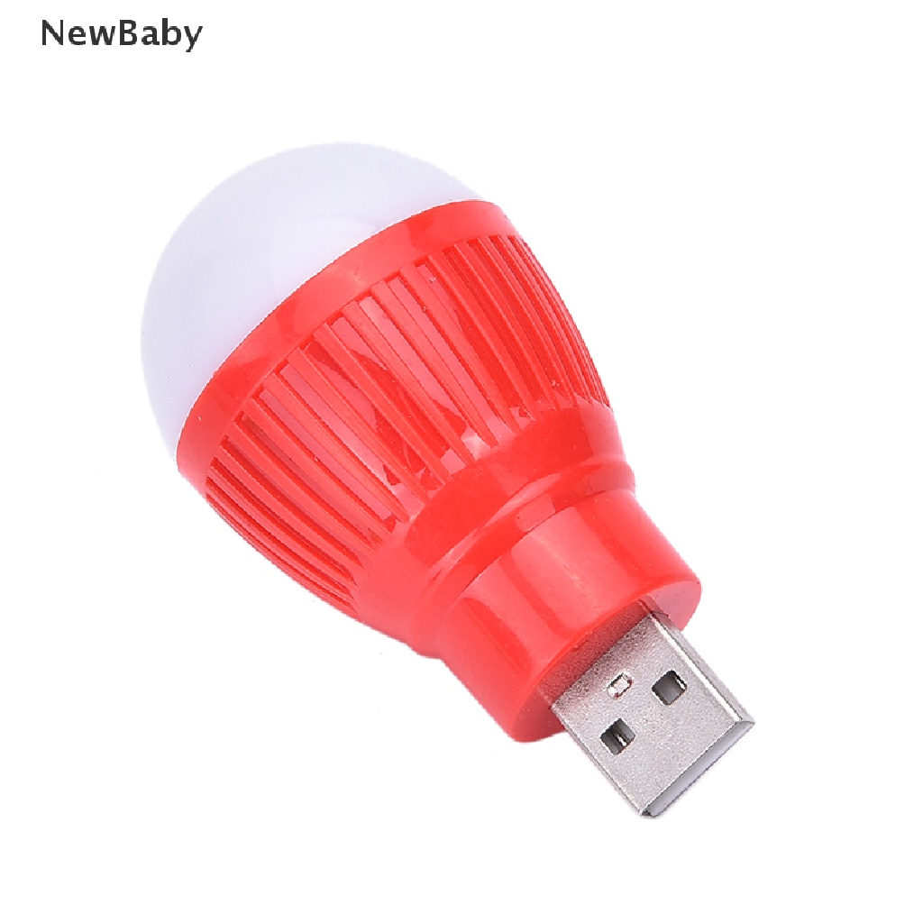 Lampu Bohlam LED USB Mini Portable Warna Putih Untuk Membaca