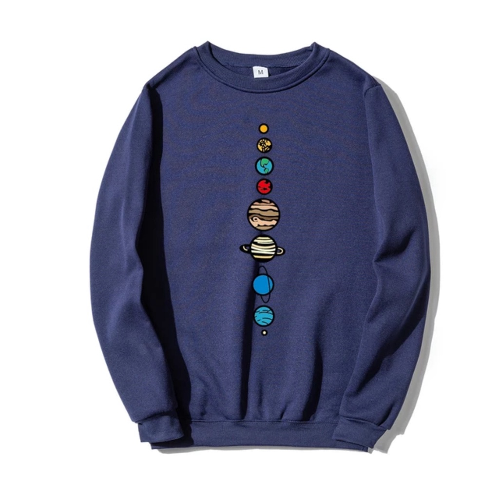 ASTRONOMI Basic Sweater II ASTRONOMI Sweater Crewneck II Sweatshirt SIZE M - XL ( Pria &amp; Wanita / Anak &amp; Dewasa )