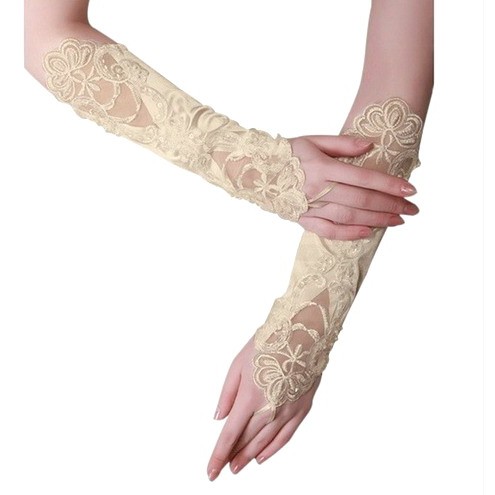 SR02 Sarung tangan Pengantin Bridal gloves wanita pesta