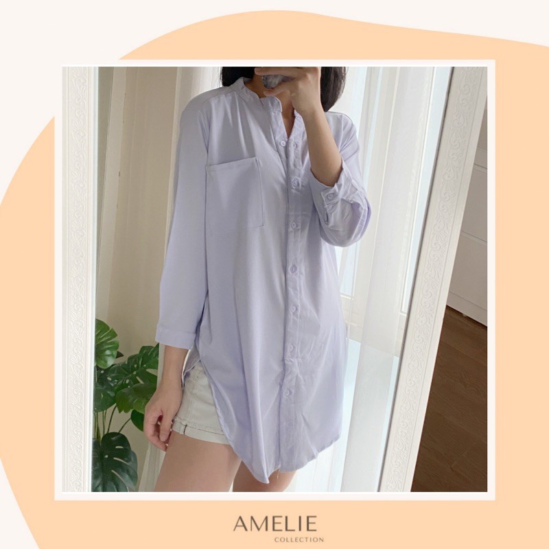 AMELIE BASIC SHIRT - atasan fit to XL