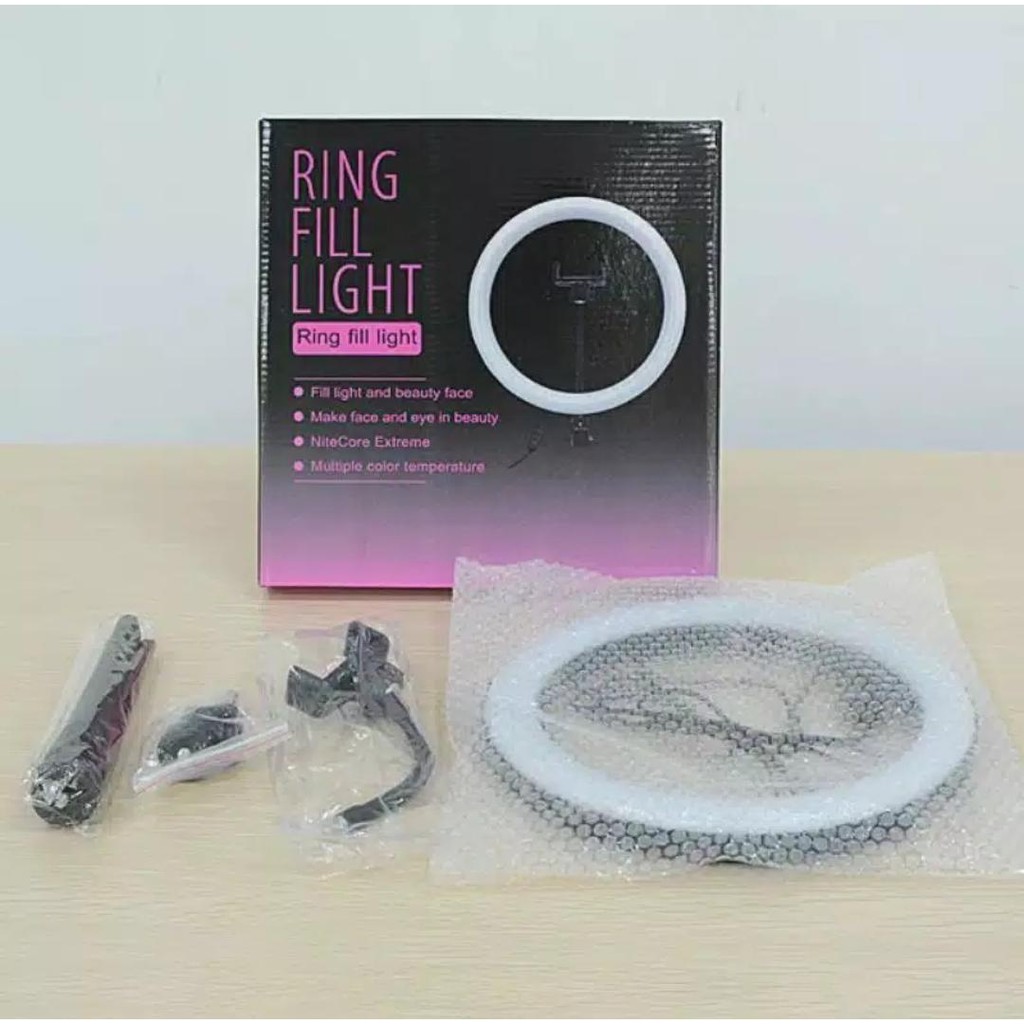 (TWS) RING LIGHT LED BESAR 26CM , 30CM , 33CM /LAMPU MAKE UP VLOG RING FILL LIGHT / Tripod 2,1M 1.6M 1,1M 55CM