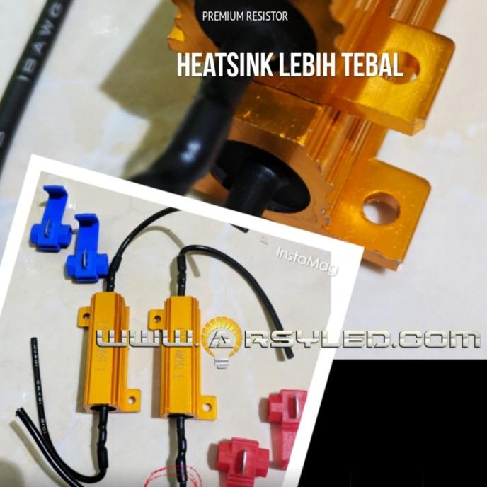 2 Buah Resistor Lampu Led Sen Sein Mobil Kedip Normal High Quality