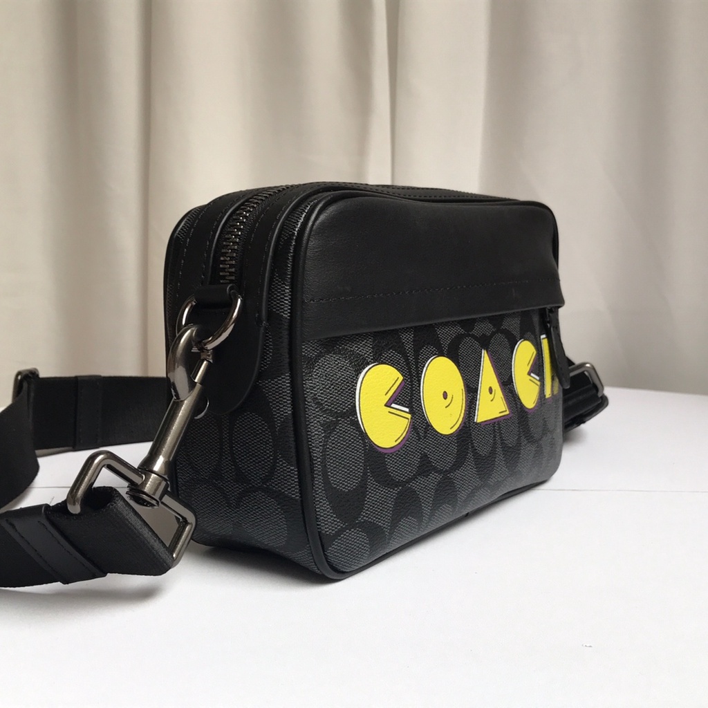 coach 72923 men's shoulder bag messenger bag small square bag camera bag   xjb